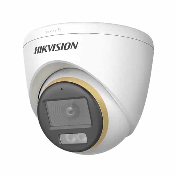 DS-2CE72DF3T-LFS Cámara Turret Fija 2 MP Colorvu Smart Hybrid Light con Aud