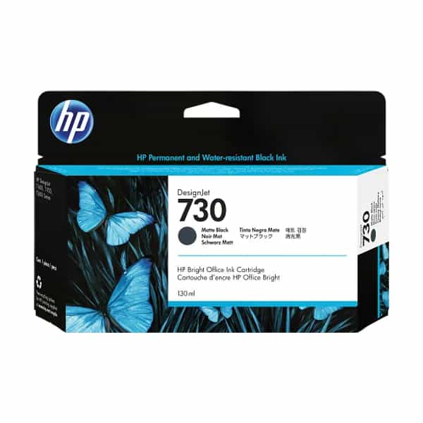 Cartucho de tinta HP 730 Negro mate 130 ml P2V65A