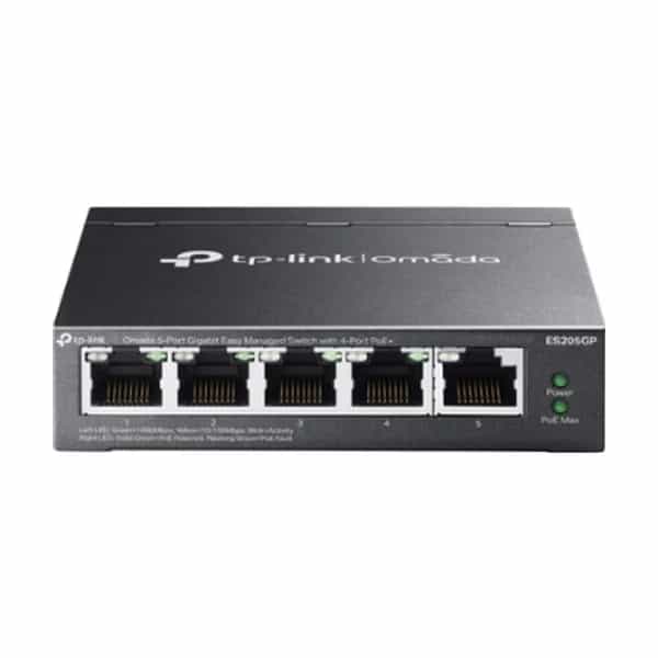 Switch TP-Link Omada ES205GP Gigabit 5 puertos Easy Smart 4 PoE+ 65W