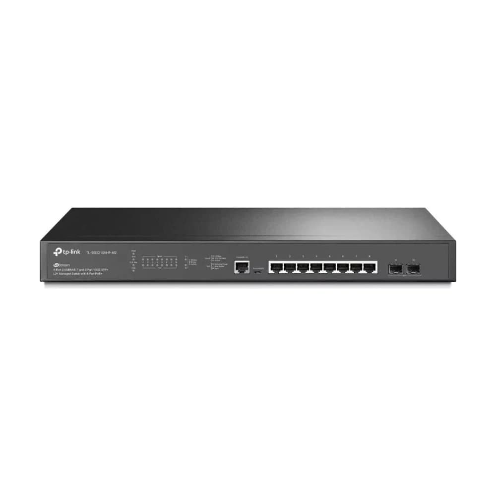 Switch TP-Link Omada 8 puertos 2.5G PoE+ 2 SFP+ 10G SG3210XHP-M2