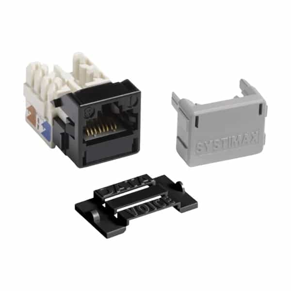 Jack RJ45 CommScope MGS 400 x 24 GigaSPEED X10D M-Series Cat6 sin blindaje negro