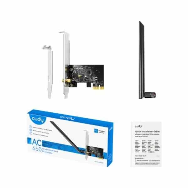 Adaptador Cudy de Red PCIE Doble Banda WIFI 5C AC650 (WE650)