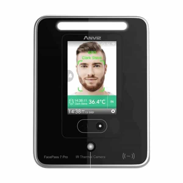 Control de acceso y asistencia facial Anviz FacePass 7 Pro RFID PIN 3000 usuarios WiFi sin fuente