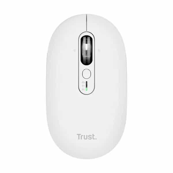 Mouse gamer inalámbrico Trust Seron Hypscroll Slim White