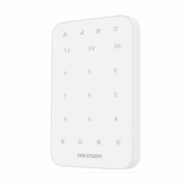 Teclado inalámbrico para alarma Hikvision AX PRO DS-PK1-E-WB (O-STD)