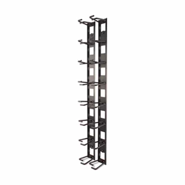 Organizador vertical de cables APC con 8 anillos AR8442