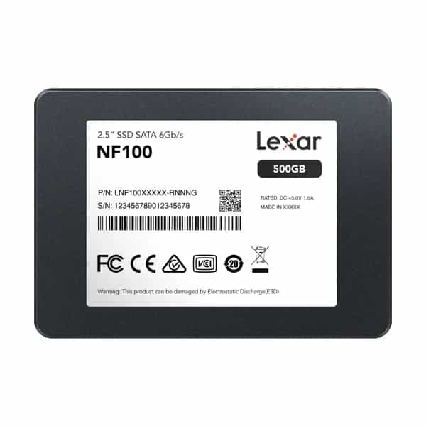 Disco Interno SSD Lexar NF100 500GB 2.5” SATA III