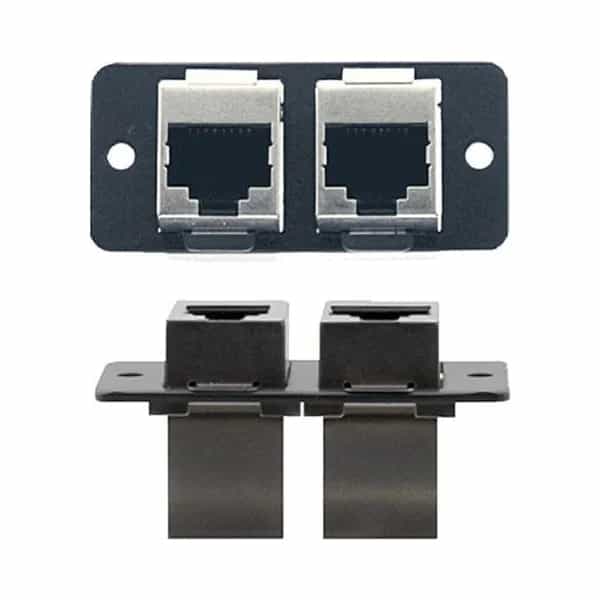 Inserto de placa de pared Kramer W4545 doble Ethernet RJ-45
