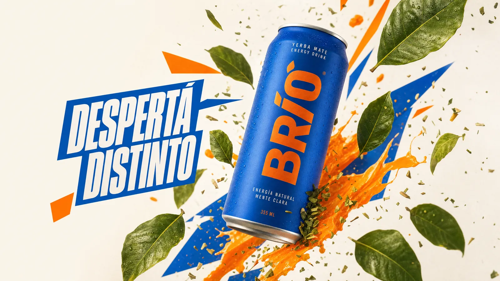 Campaña de ejemplo de la marca ficticia Brío: la idea. Una sola imagen fuerte.