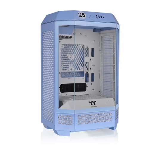Gabinete TT The Tower 300 Mid-Tower TG x3 Fan x2 Hydrangea Blue (1112)