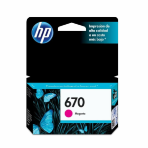 HP 670 MAGEN INK CARTRIDGE CZ115AL (0009)