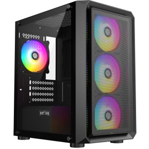 Gabinete Raptor Infinity Mesh TG x2 Mid-Tower RGB Fan x4 (6714)