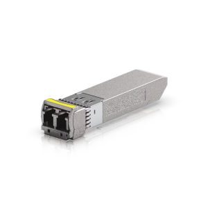 SFP+ transceiver for CWDM that supports 10G connections up to 20 km using single-mode fiber with a duplex LC UPC connector