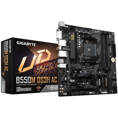 Mother Gigabyte B550M DS3H AC R2 DDR4 AM4 (Serie 3000/4000/5000) (9908)