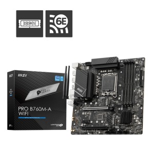 Mother MSI PRO B760M-A WIFI DDR5 1700 (12va/13va/14va Gen) (9572)