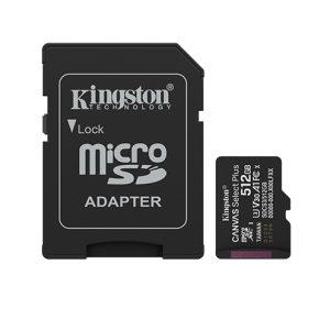 MicroSD KINGSTON 512GB c/Adap Gen3 150MB/s Canvas S Plus CL10 (8552)