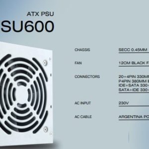 FUENTE 600W MAGNUMTECH MT-PSU600 FUENTE 600W MAGNUMTECH MT-PSU600