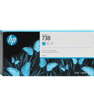 676M6A HP 738 300-ml Cyan DesignJet Ink (6166)