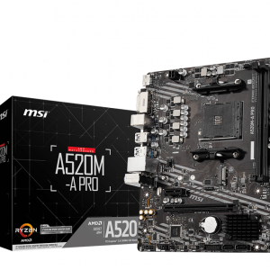 Mother MSI A520M-A PRO DDR4 AM4 (Series 3000/4000/5000) (9927)