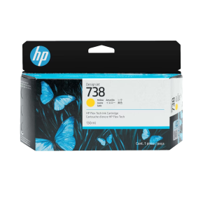498N7A HP 738 130-ml Yellow DesignJet Ink (8884)