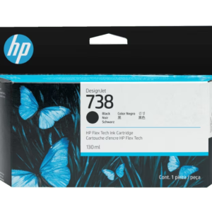 498N4A HP 738 130-ml Black DesignJet Ink (8853)